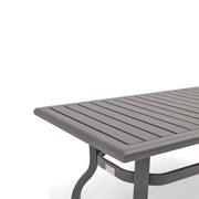 26x48 Inch Rectangle Graphite Farnham Slat Coffee Table - The Great Escape