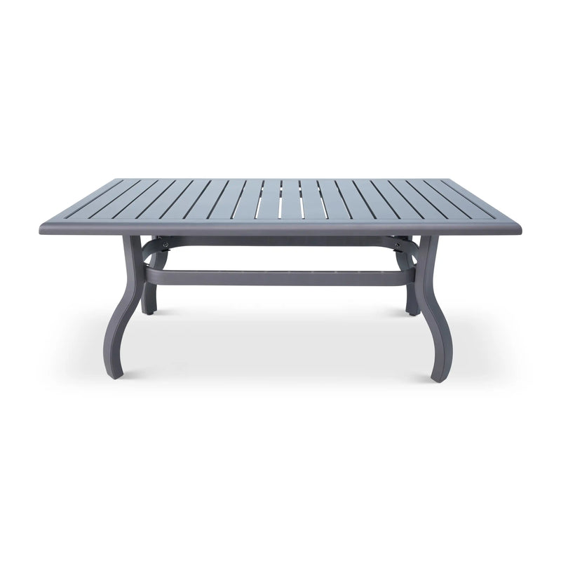 26x48 Inch Rectangle Graphite Farnham Slat Coffee Table - The Great Escape