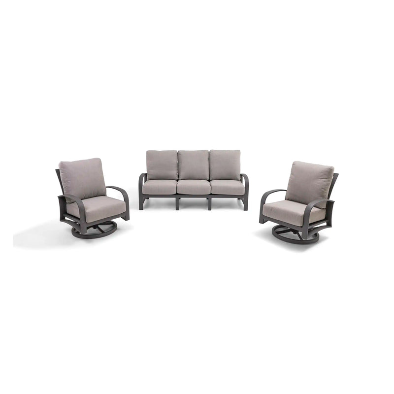 Wakefield 3 Piece Barbados Fog Sofa Group - The Great Escape