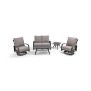 Wakefield 5 Piece Barbados Fog Loveseat Chat Group - The Great Escape