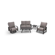 Wakefield 5 Piece Barbados Fog Loveseat Chat Group - The Great Escape