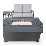 Wakefield 5 Piece Loveseat Firepit Chat Group - The Great Escape