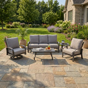 Wakefield 5 Piece Barbados Fog Sofa Chat Group - The Great Escape