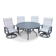Wakefield 5 Piece Padded Dining Group With 2 Swivel Rockers - The Great Esacpe