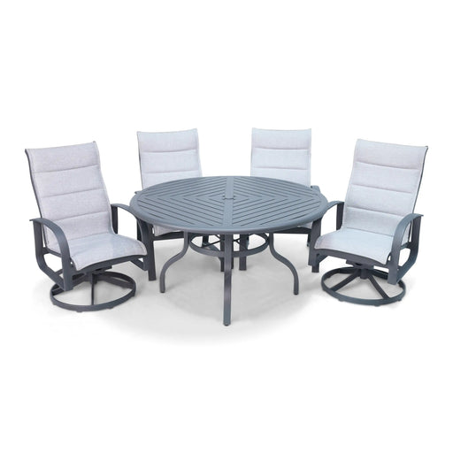 Wakefield 5 Piece Padded Dining Group With 2 Swivel Rockers - The Great Esacpe