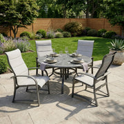 Wakefield 5 Piece Padded Sling Dining Group - The Great Escape