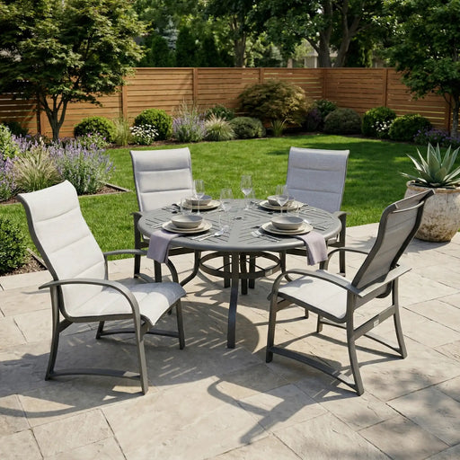 Wakefield 5 Piece Padded Sling Dining Group - The Great Escape