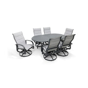 Wakefield 7 Piece Padded Sling Oval Dining Group - The Great Escape