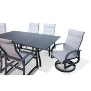 Wakefield 7 Piece Padded Dining Group With 2 Swivel Rockers - The Great Esacpe