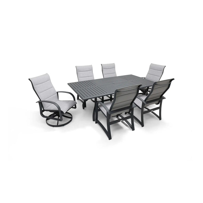 Wakefield 7 Piece Padded Sling Dining Group - The Great Escape