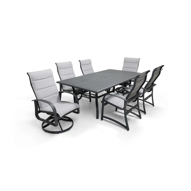 Wakefield 7 Piece Padded Sling Dining Group - The Great Escape