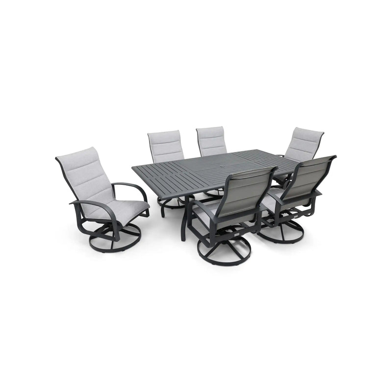 Wakefield 7 Piece Padded Sling Dining Group - The Great Escape
