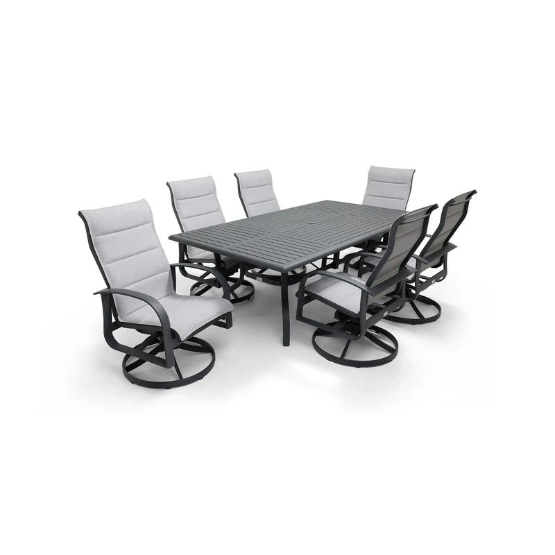 Wakefield 7 Piece Padded Sling Dining Group - The Great Escape