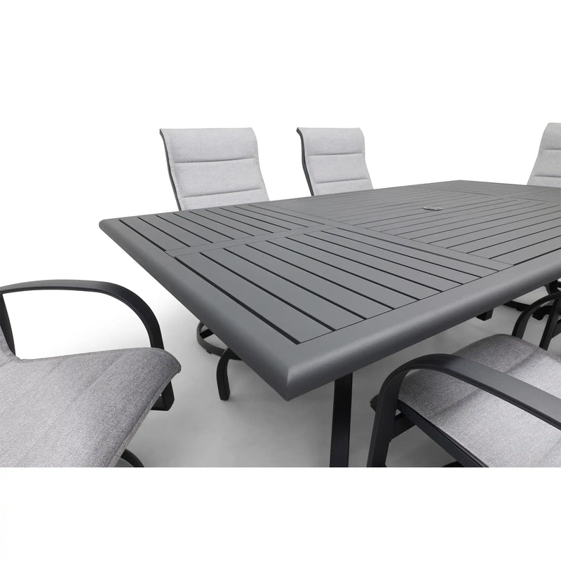 Wakefield 7 Piece Padded Sling Dining Group - The Great Escape