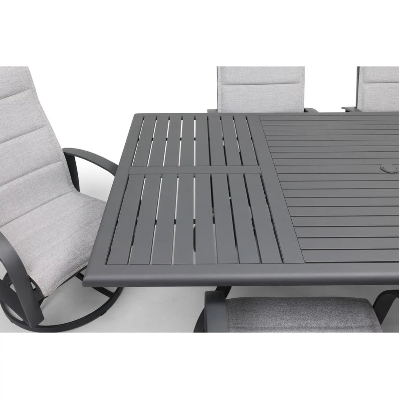 Wakefield 7 Piece Padded Sling Dining Group - The Great Escape