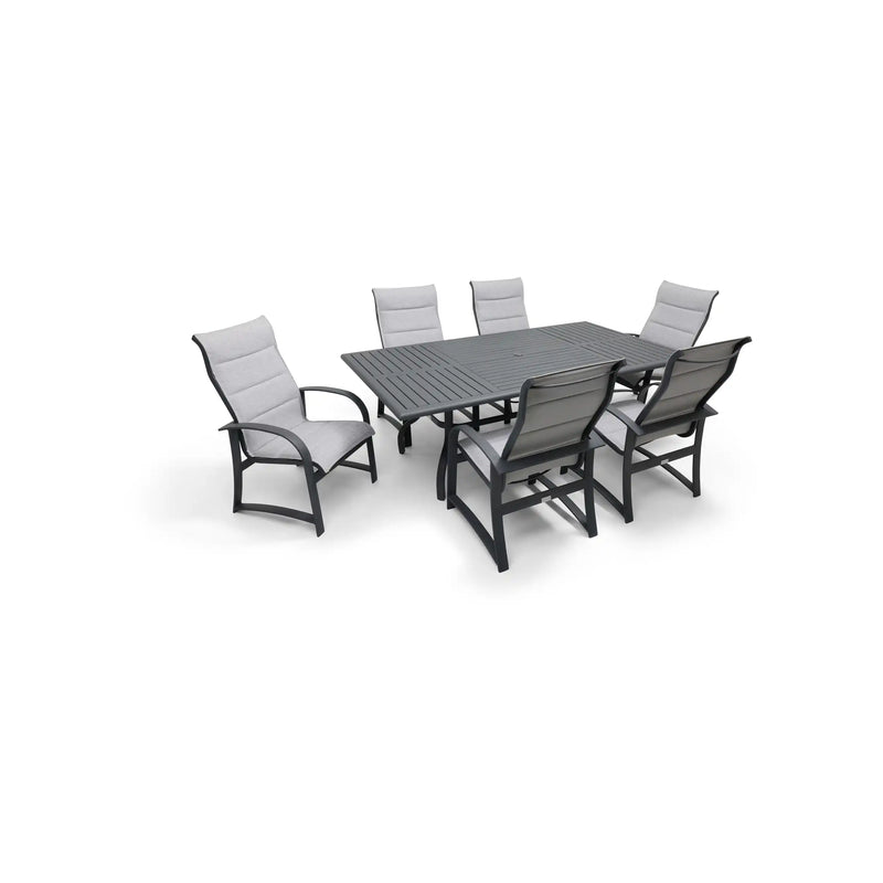 Wakefield 7 Piece Padded Sling Dining Group - The Great Escape