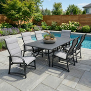 Wakefield 7 Piece Padded Sling Dining Group - The Great Escape