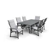 Wakefield 7 Piece Padded Sling Dining Group - The Great Escape
