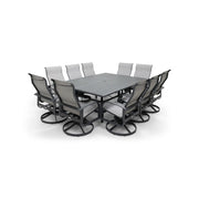 Wakefield 11 Piece 60"x84" Rect. Table Sling Dining Group - The Great Escape