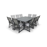 Wakefield 11 Piece 60"x84" Rect. Table Sling Dining Group - The Great Escape