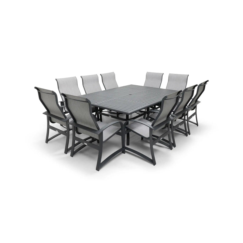 Wakefield 11 Piece 60"x84" Rect. Table Sling Dining Group - The Great Escape