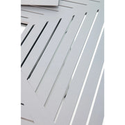 44x84 Inch Rectangle Firepit Graphite Farnham Slat Table - The Great Escape