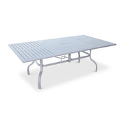 44x84 Inch Rectangle Graphite Farnham Slat Table - The Great Escape