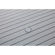 44x84 Inch Rectangle Graphite Farnham Slat Table - The Great Escape