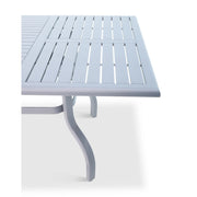 44x84 Inch Rectangle Graphite Farnham Slat Table - The Great Escape