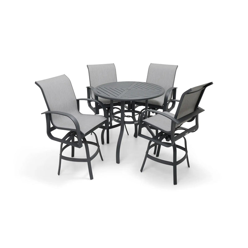 Wakefield 5 Piece Sling Bar Height Group - The Great Escape