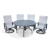 Wakefield 5 Piece Sling Dining Group With 2 Swivel Rockers - The Great Escape