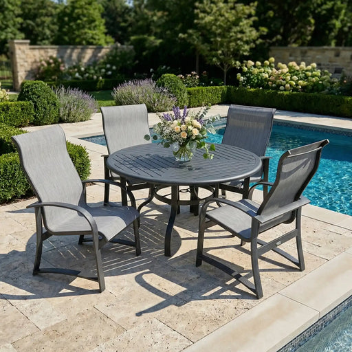 Wakefield 5 Piece Sling Dining Group - The Great Escape