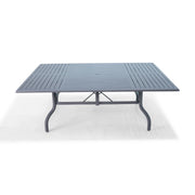 66 Inch Square Graphite Farnham Slat Table - The Great Escape