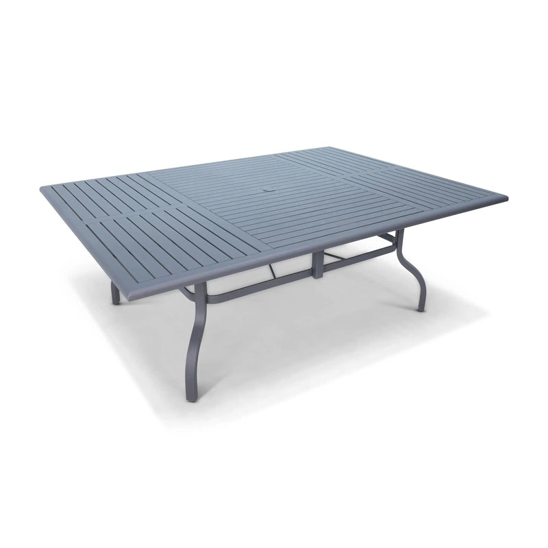 66 Inch Square Graphite Farnham Slat Table - The Great Escape