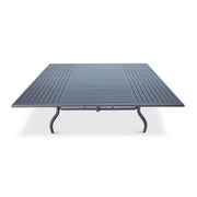 66 Inch Square Graphite Farnham Slat Table - The Great Escape