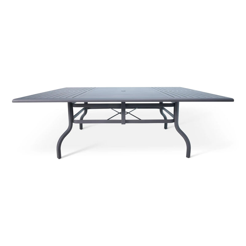 66 Inch Square Graphite Farnham Slat Table - The Great Escape