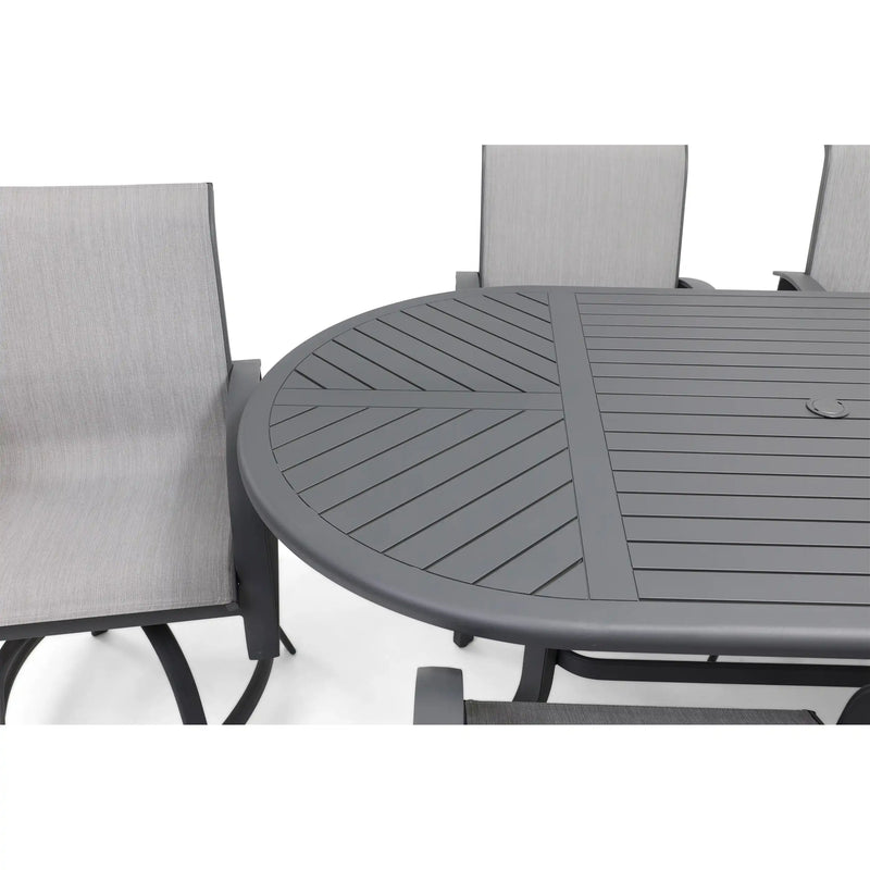 Wakefield 7 Piece Sling Counter Height Group - The Great Escape