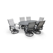 Wakefield 7 Piece Sling Round Dining Group - The Great Escape