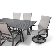 Wakefield 7 Piece Sling Dining Group With 2 Swivel Rockers - The Great Escape