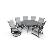 Wakefield 7 Piece Sling Round Dining Group - The Great Escape