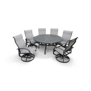 Wakefield 7 Piece Sling Round Dining Group - The Great Escape
