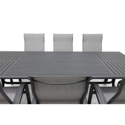 Wakefield 9 Piece Sling Dining Group W/ 44"x112" Rect. Table - The Great Escape