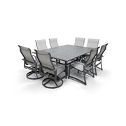 Wakefield 9 Piece 60"x84" Rect. Table Sling Dining Group - The Great Escape