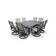 Wakefield 9 Piece 60"x84" Rect. Table Sling Dining Group - The Great Escape