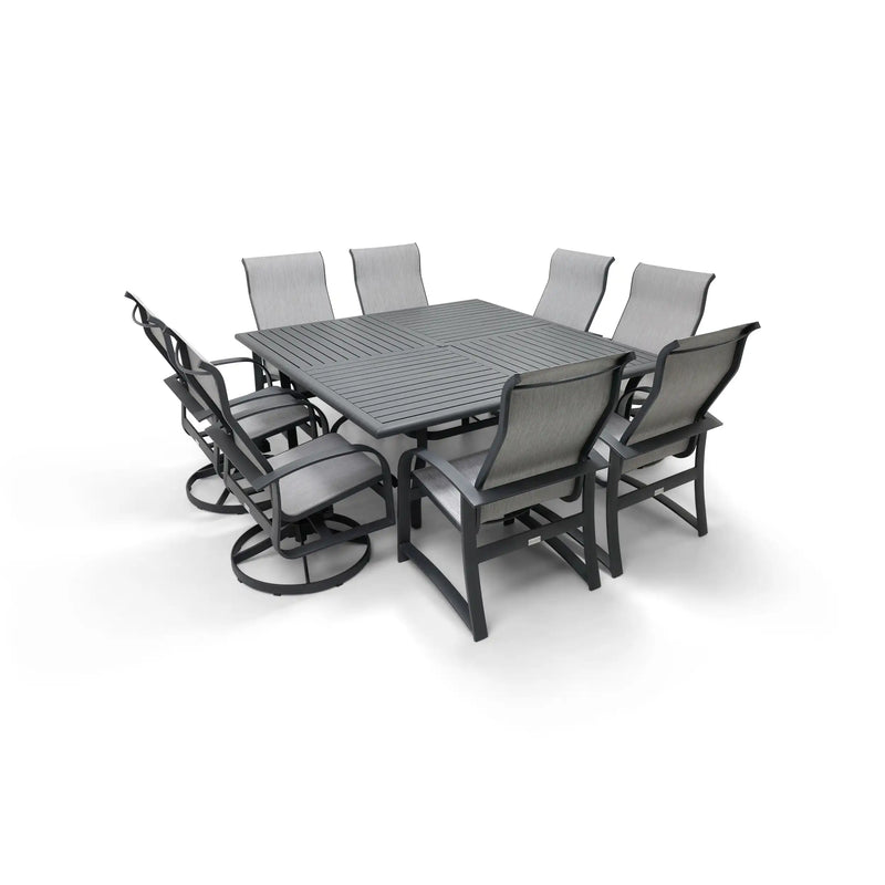 Wakefield 9 Piece Sling Square Dining Group - The Great Escape