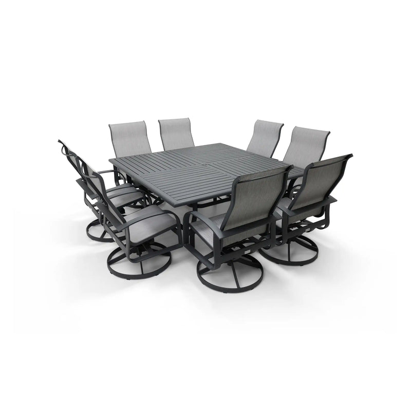 Wakefield 9 Piece Sling Square Dining Group - The Great Escape