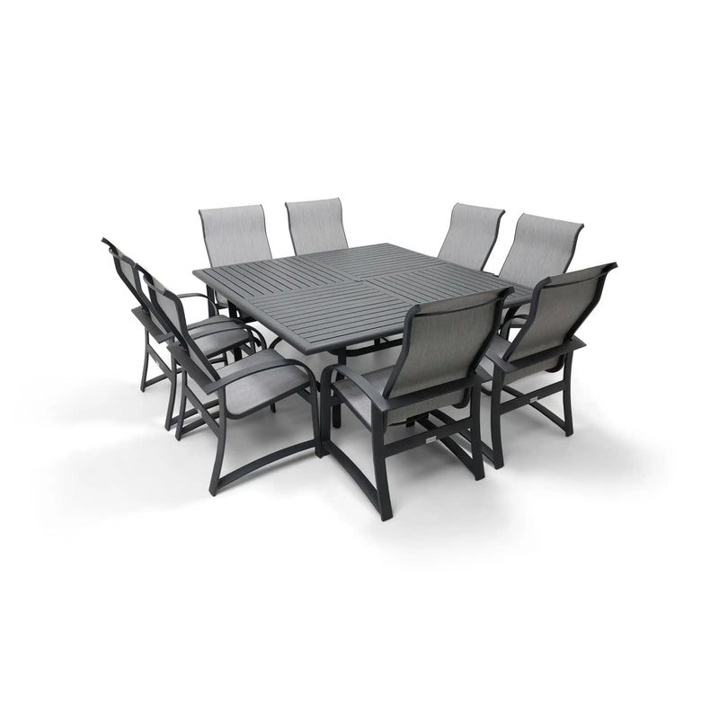 Wakefield 9 Piece Sling Square Dining Group - The Great Escape