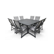 Wakefield 9 Piece Sling Square Dining Group - The Great Escape