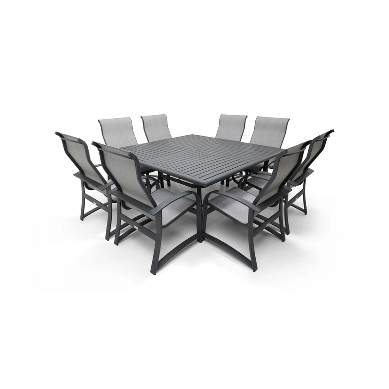 Wakefield 9 Piece Sling Square Dining Group - The Great Escape