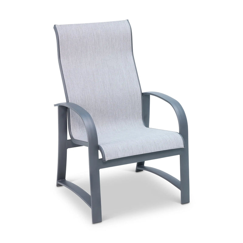 Wakefield Graphite High Back Sling Dining Chair - The Great Escape